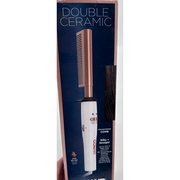 Conair Double Ceramic Straightening Comb Styling Tool With 30 Heat Settings - Picture 2 of 6
